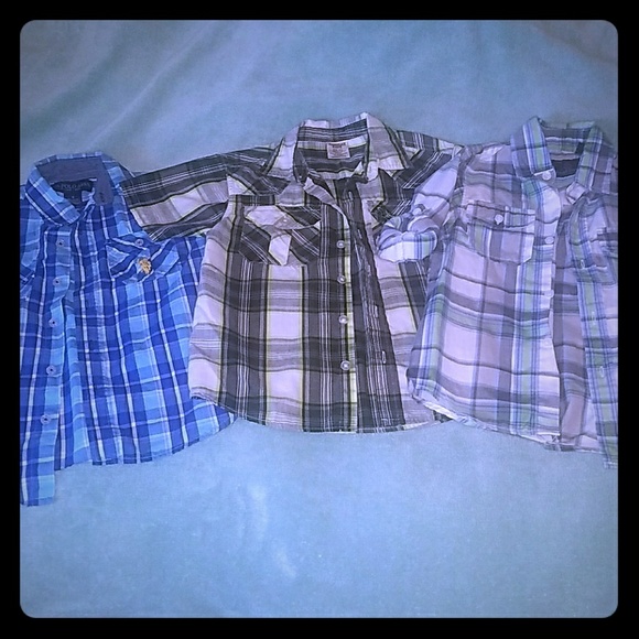 Boy 4 and 4t short sleeve button ups - Picture 1 of 4